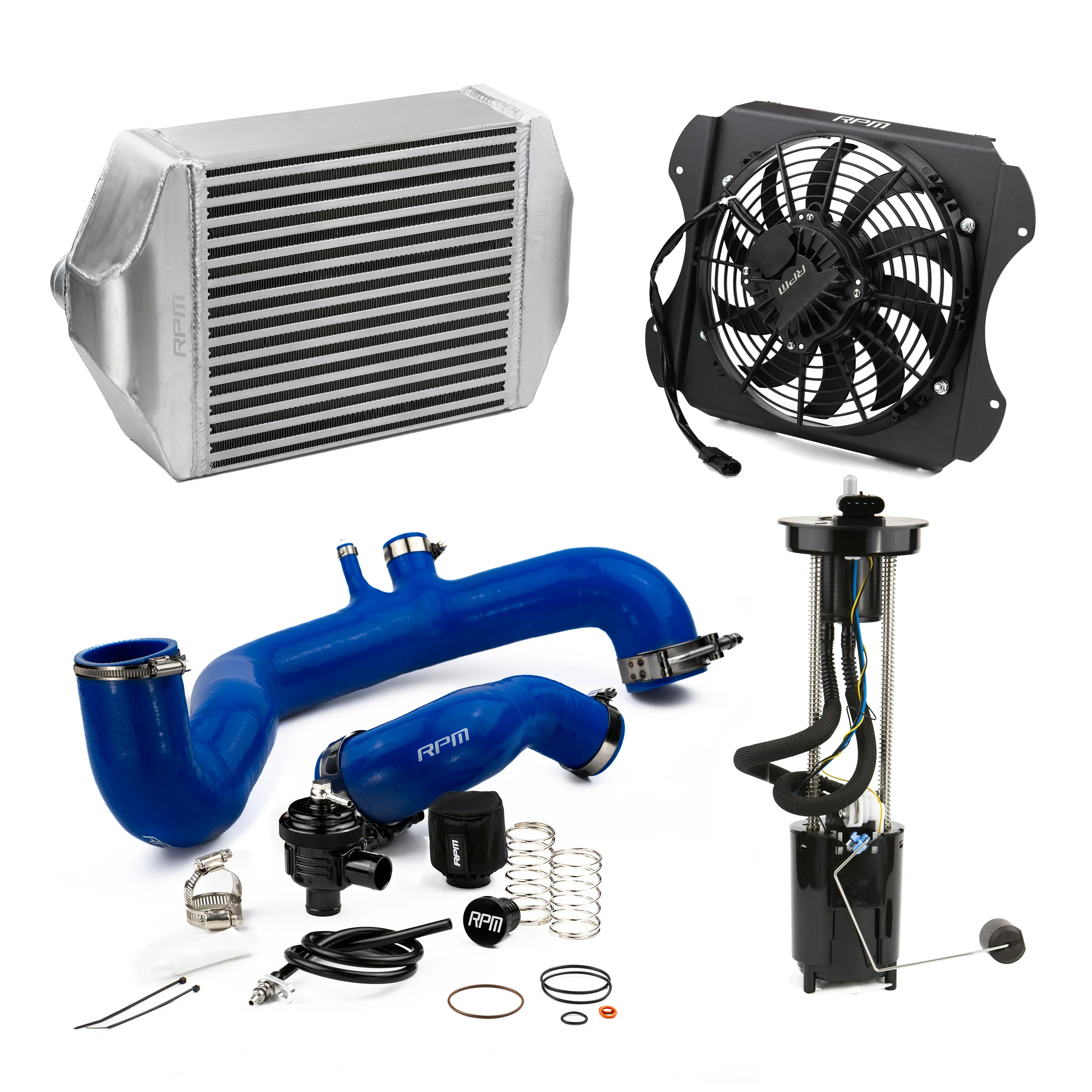 RPM 2020-2026 Can-Am X3 120HP to 190+HP Big Core Intercooler Upgrade Kit + Fan, Silicone, & BOV - Image 11