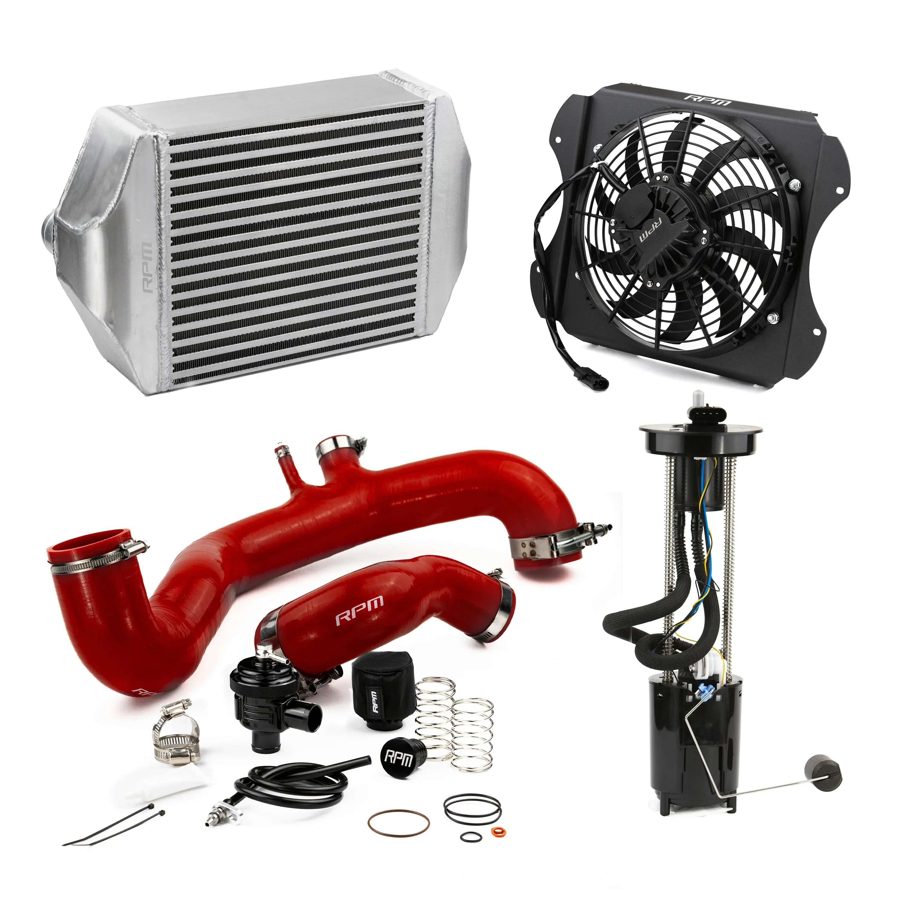 RPM 2020-2026 Can-Am X3 120HP to 190+HP Big Core Intercooler Upgrade Kit + Fan, Silicone, & BOV - Image 13