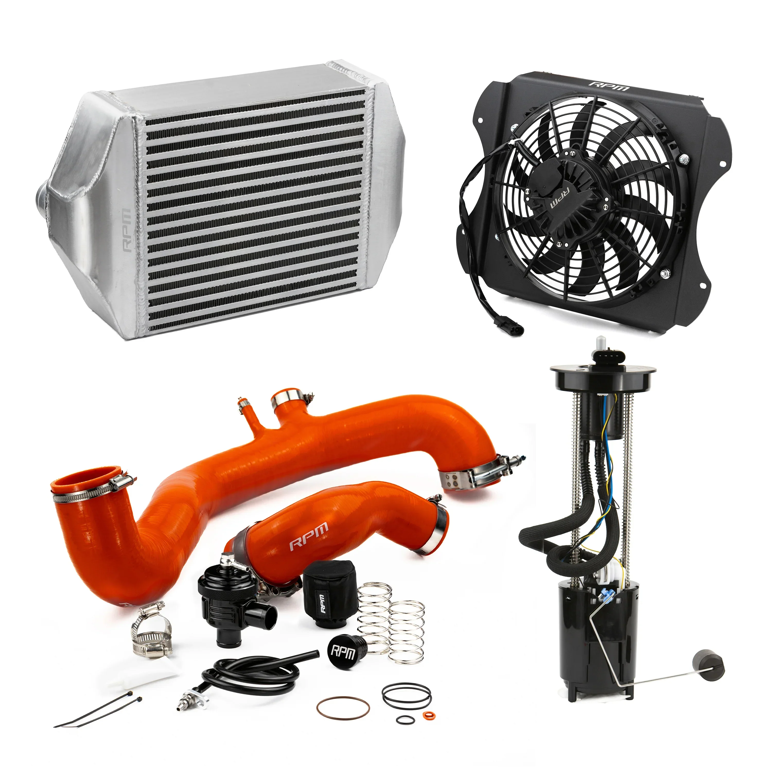 RPM 2020-2026 Can-Am X3 120HP to 190+HP Big Core Intercooler Upgrade Kit + Fan, Silicone, & BOV - Image 15