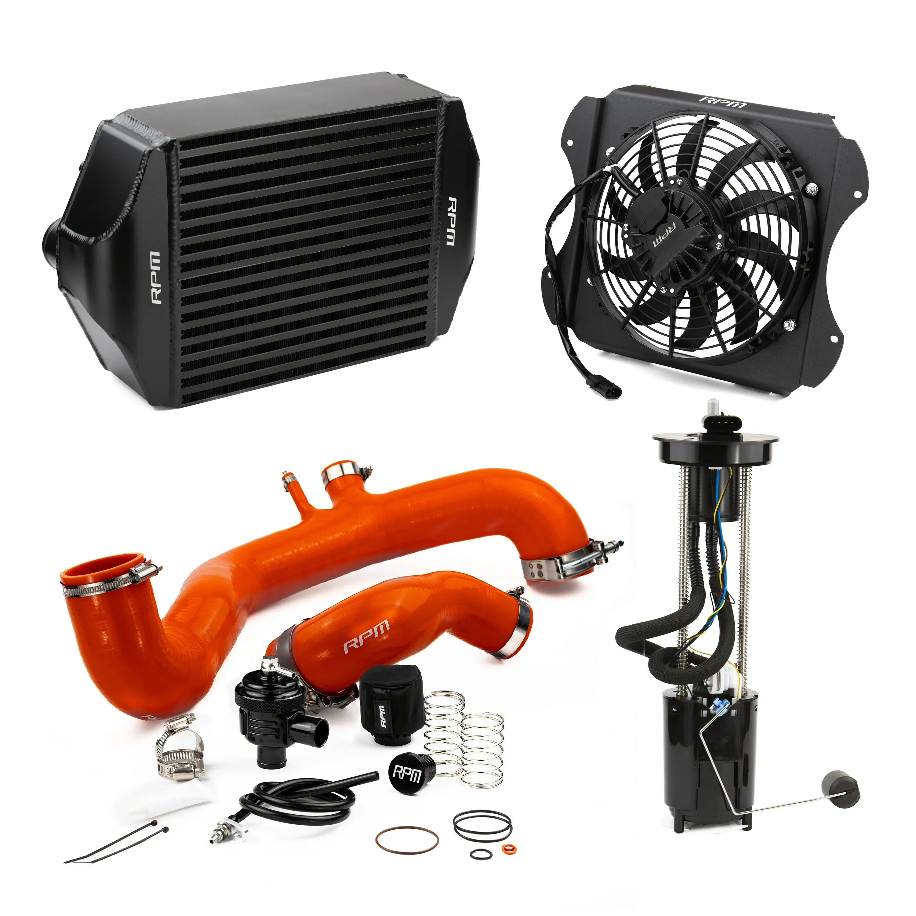 RPM 2020-2026 Can-Am X3 120HP to 190+HP Big Core Intercooler Upgrade Kit + Fan, Silicone, & BOV - Image 16