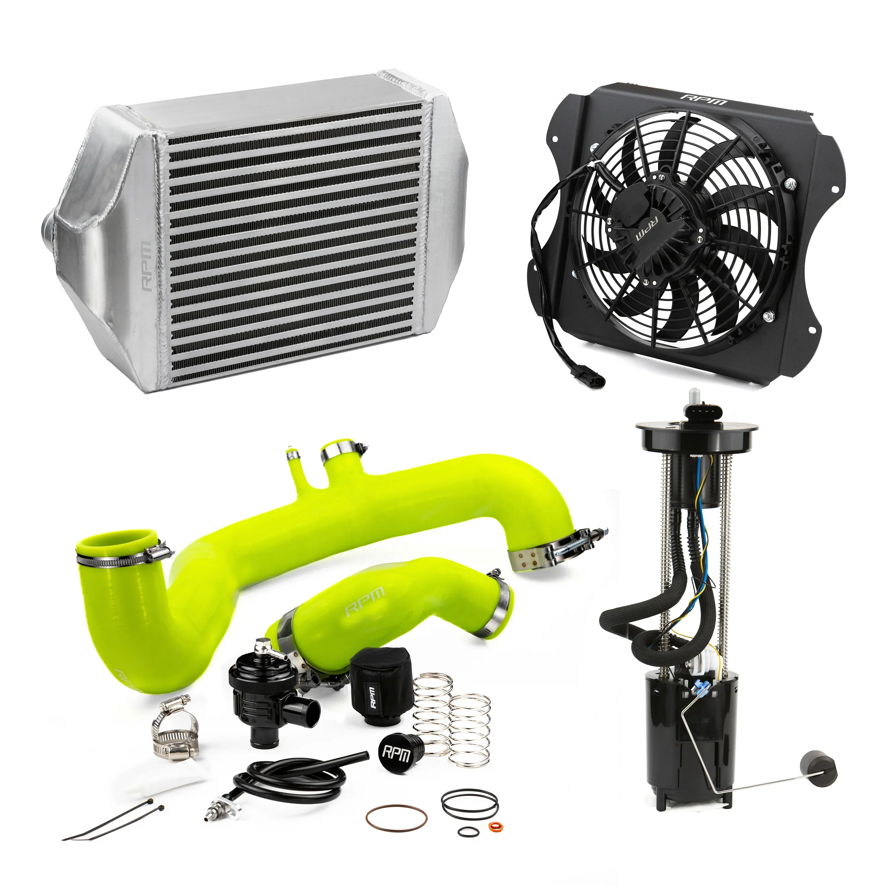 RPM 2020-2026 Can-Am X3 120HP to 190+HP Big Core Intercooler Upgrade Kit + Fan, Silicone, & BOV - Image 17