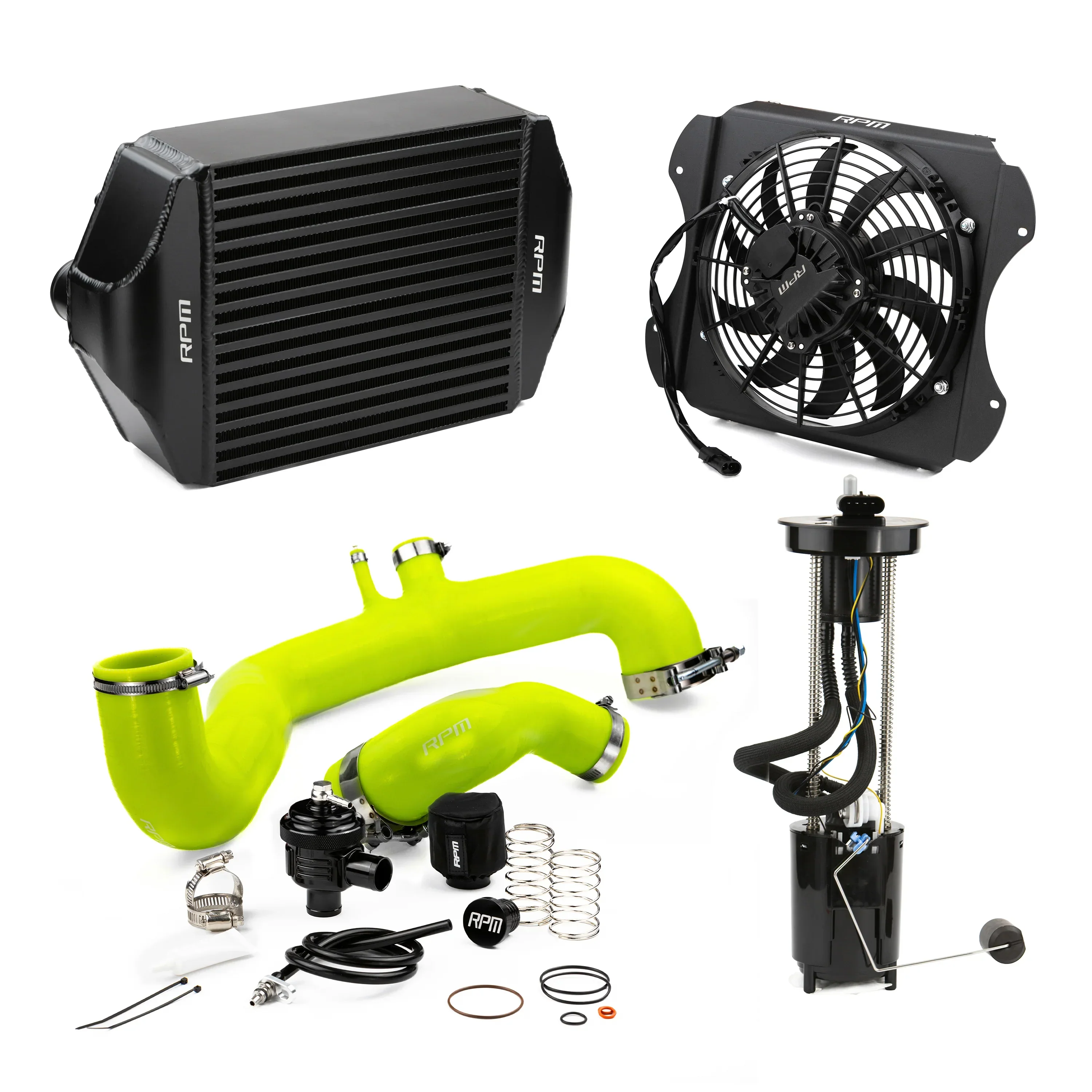 RPM 2020-2026 Can-Am X3 120HP to 190+HP Big Core Intercooler Upgrade Kit + Fan, Silicone, & BOV - Image 18