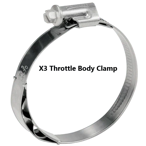 RPM Can-Am Maverick X3 Turbo R & RR Stainless Charge Tube Clamp Set - Image 3
