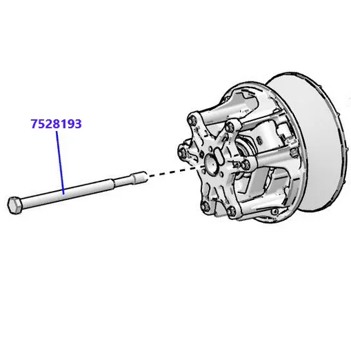 RPM Polaris Ranger 1000 P22 Titanium Primary Clutch Bolt # 7528193 / 7520526 M14X1.5X180 - Image 3