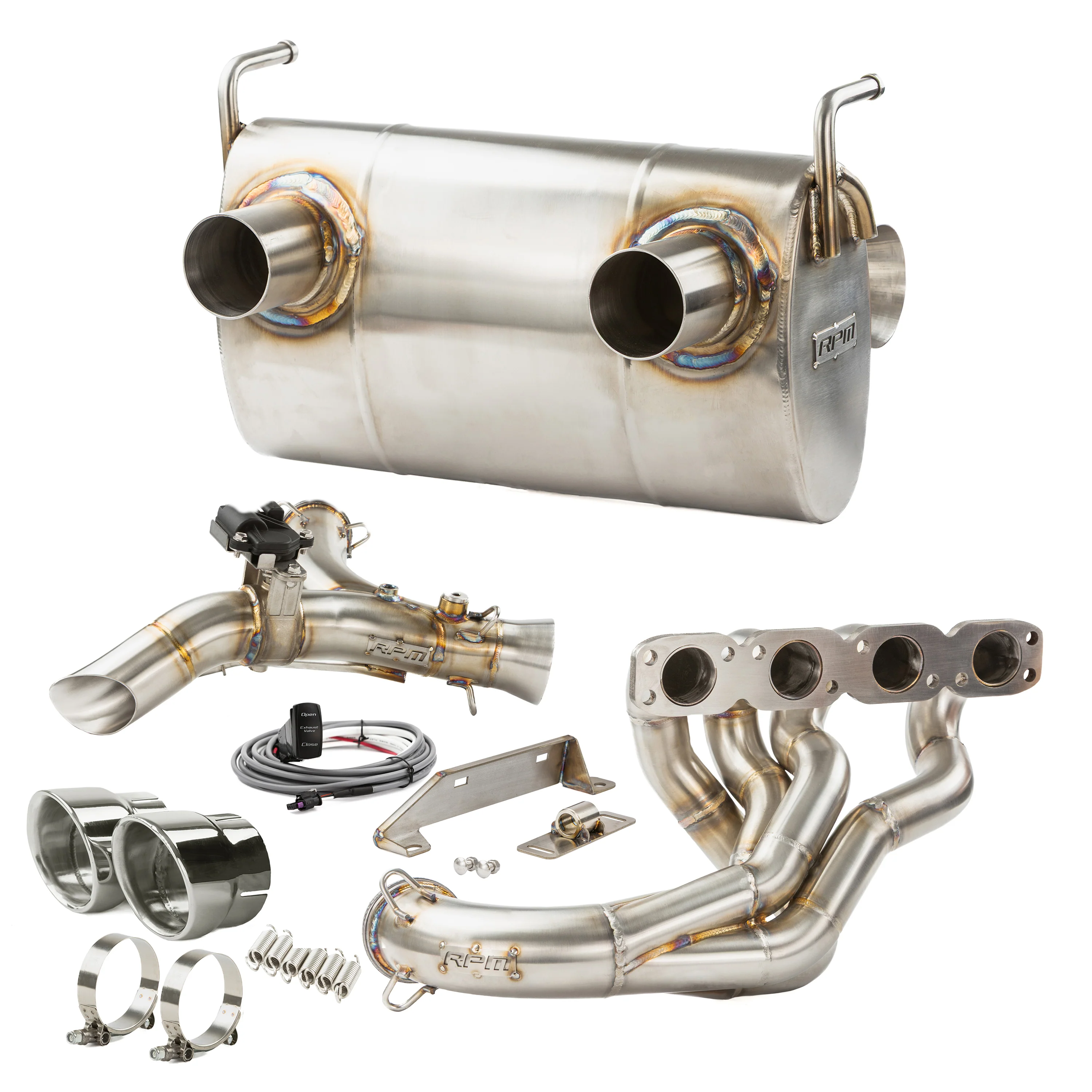 RPM SxS Kawasaki Teryx H2 2.5" Full Exhaust System with Chambered Muffler + Optional E-Valve - Image 12
