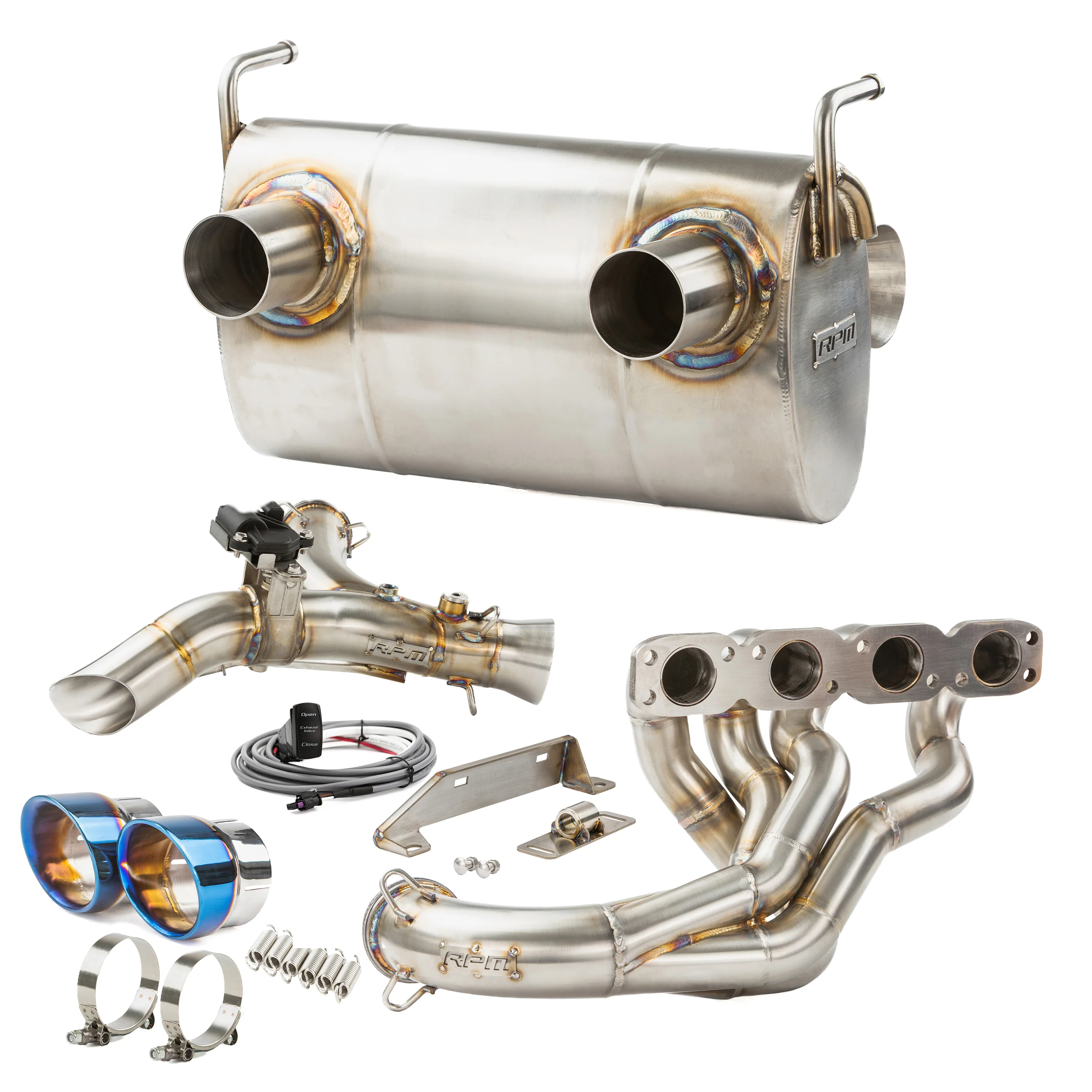 RPM SxS Kawasaki Teryx H2 2.5" Full Exhaust System with Chambered Muffler + Optional E-Valve - Image 13