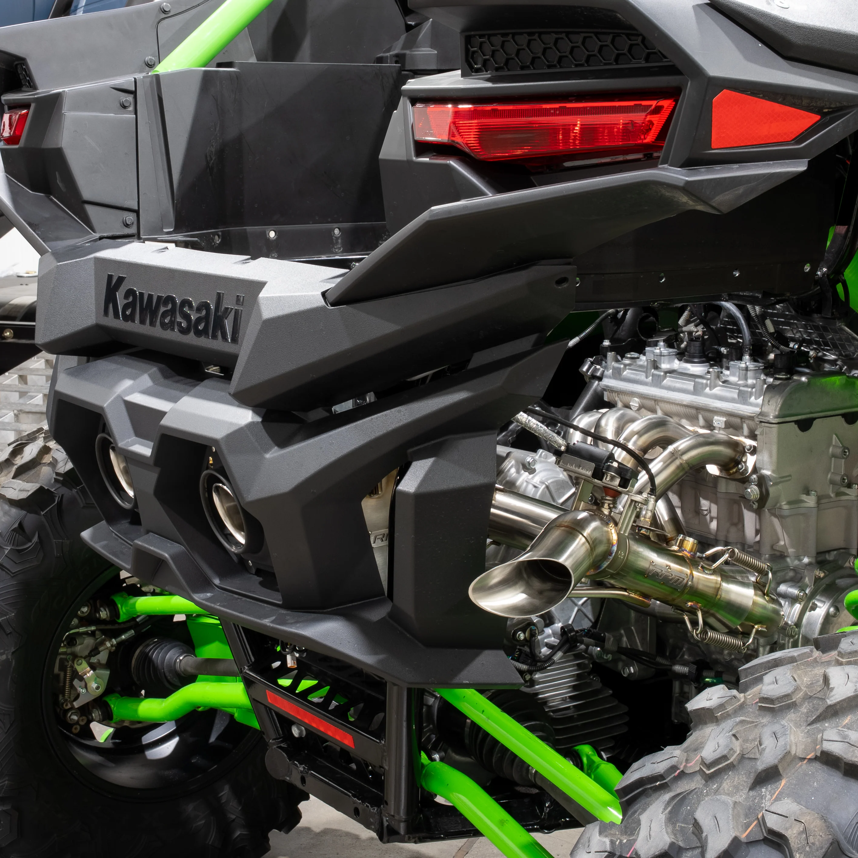 RPM SxS Kawasaki Teryx H2 2.5" Full Exhaust System with Chambered Muffler + Optional E-Valve - Image 20