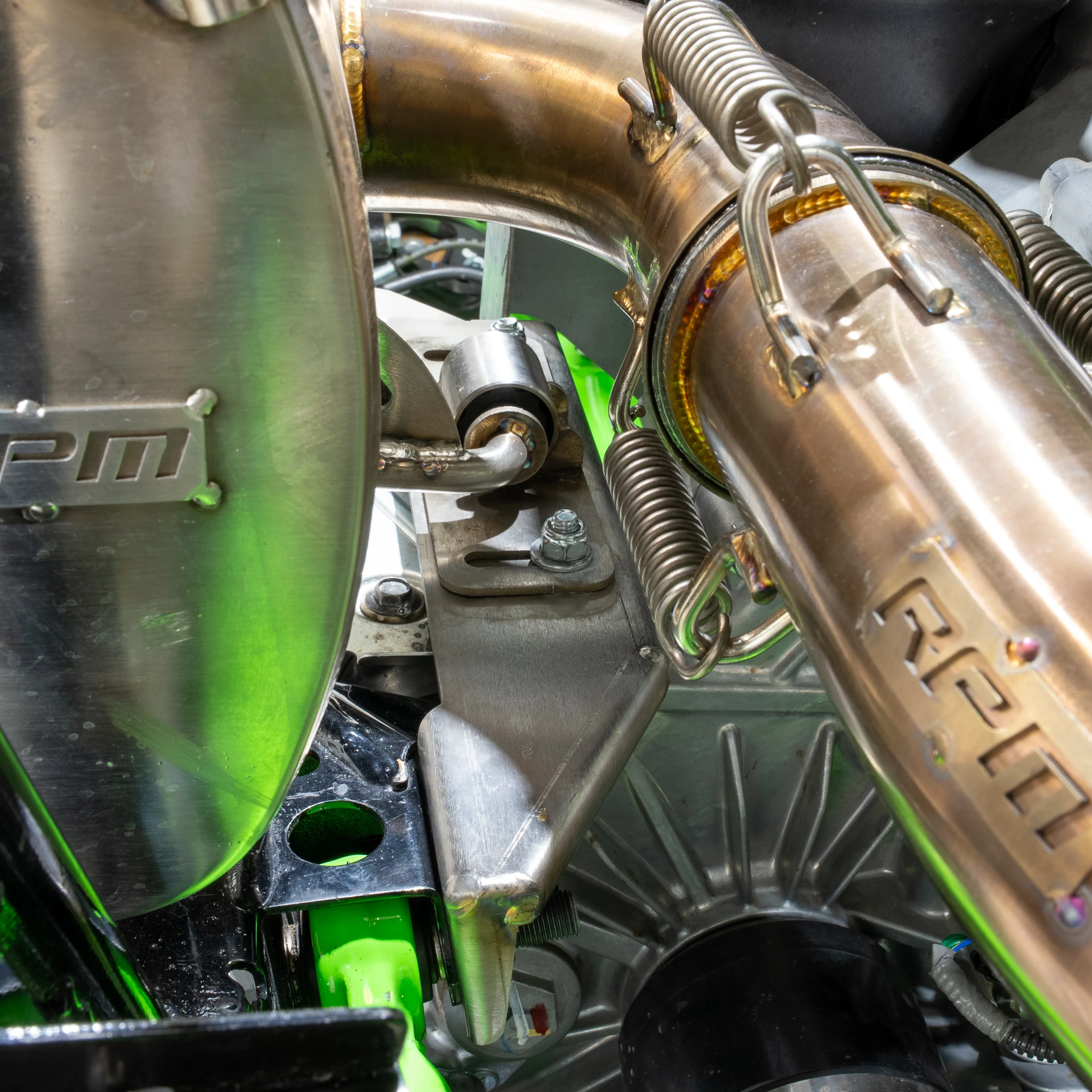 RPM Kawasaki H2 3/4 Exhaust – 2.5" Mid Pipe + Chambered Muffler | Straight or E-Valve Option - Image 21