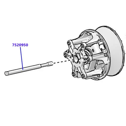 RPM Polaris Pro R, Pro XP, Turbo R, Pro S P90 TITANIUM Primary Clutch Bolt # 7520950 M14X1.5X180 - Image 3