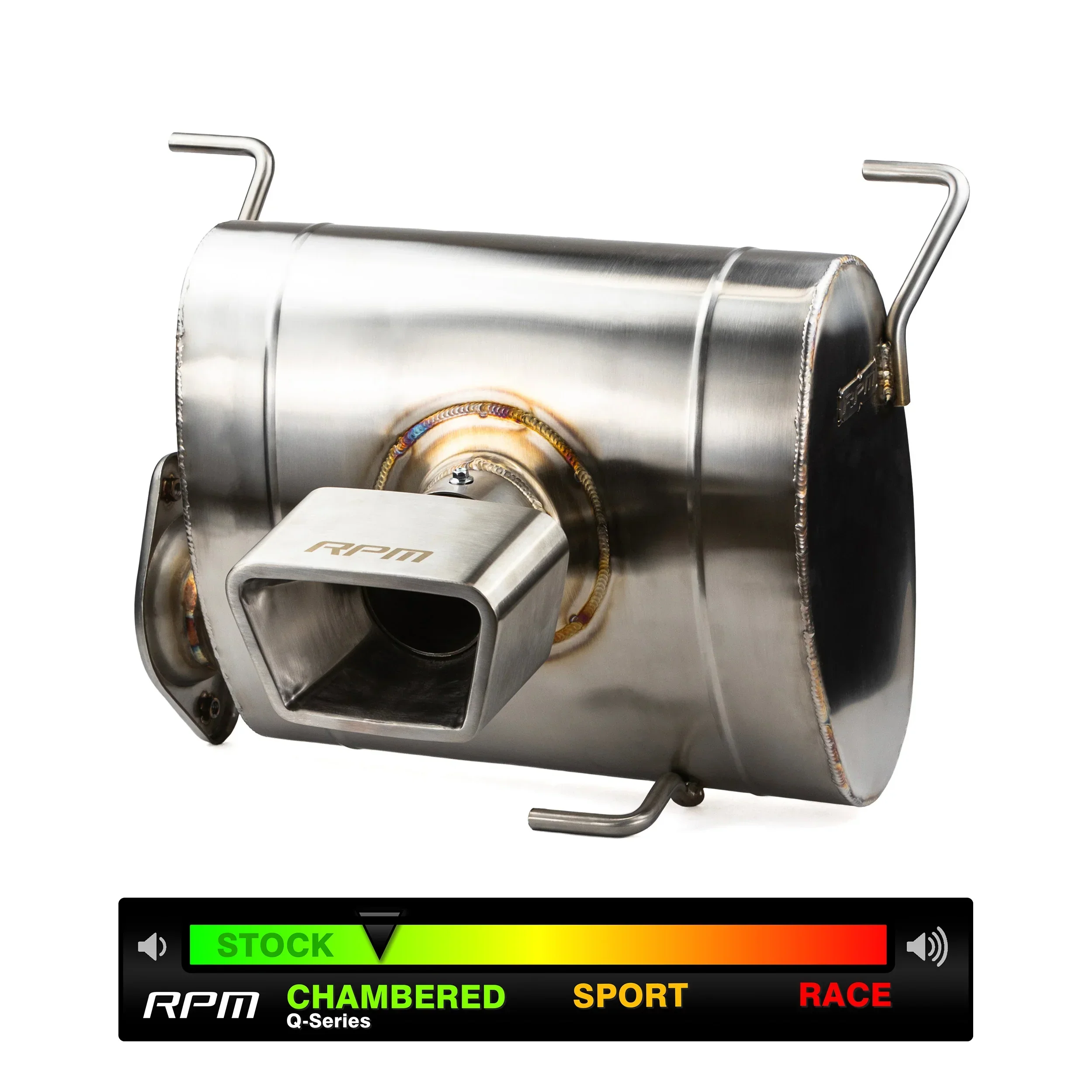 RPM Polaris RZR Pro R E-Valve Chambered 3" Performance Exhaust - Electric Valve Muffler - Image 14
