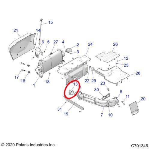 RPM Polaris RZR XP 1000 15-23, XPEDITION, & RS1 Double Spherical Exhaust Gasket Donut Seal 3610236 - Image 4