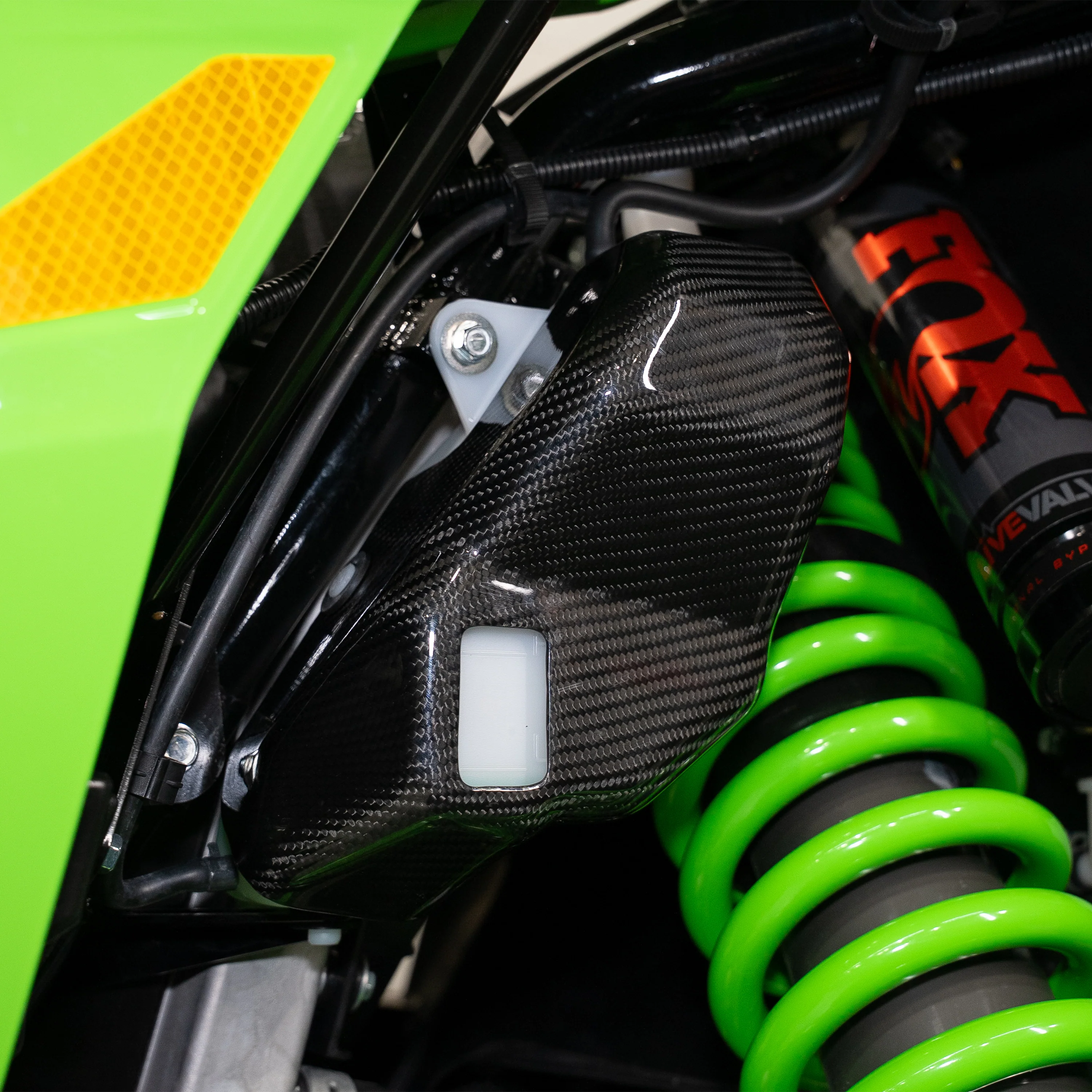 RPM Kawasaki H2 Carbon Fiber Coolant Reservoir Cover - Image 6