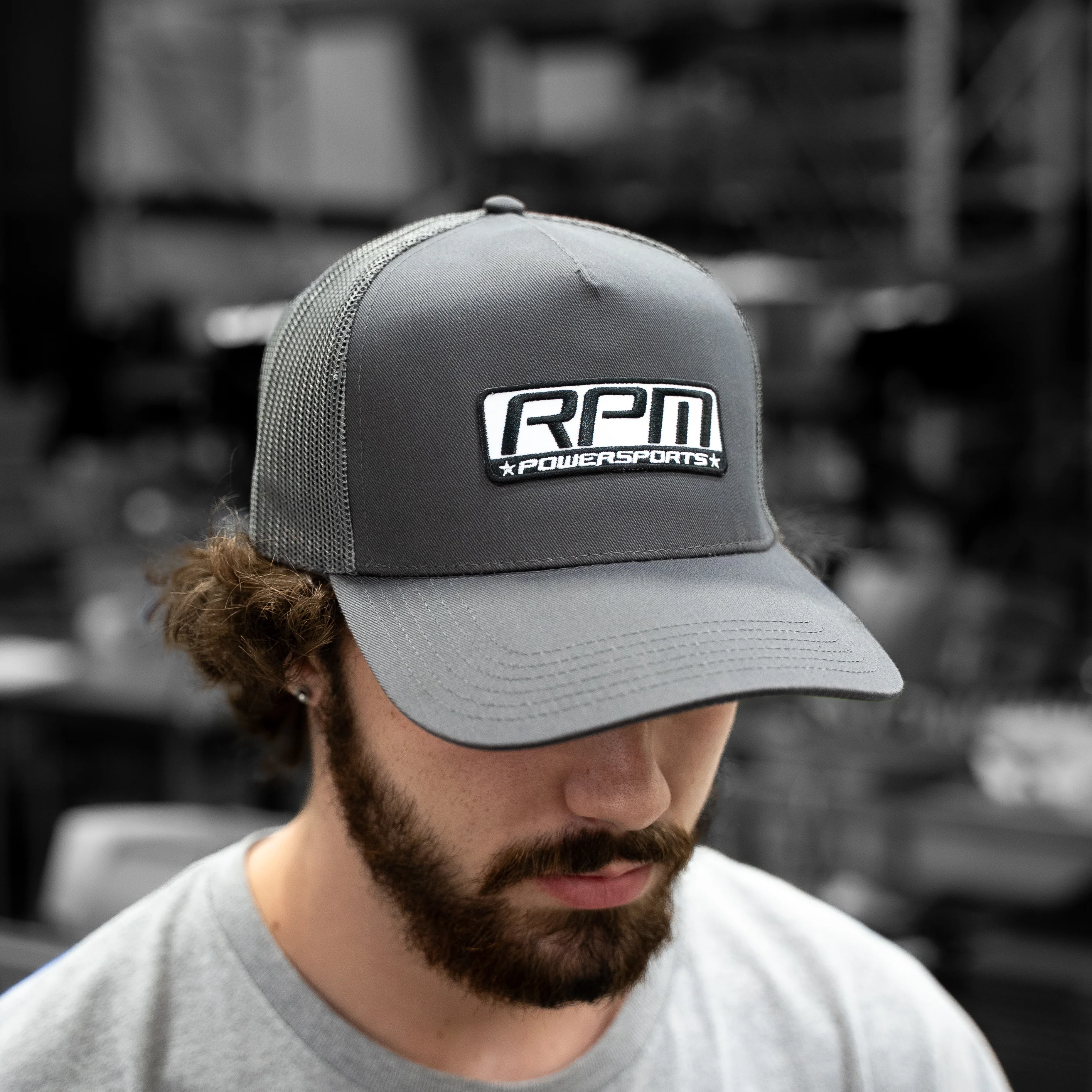 Rpm Grey Trucker Hat - Image 3