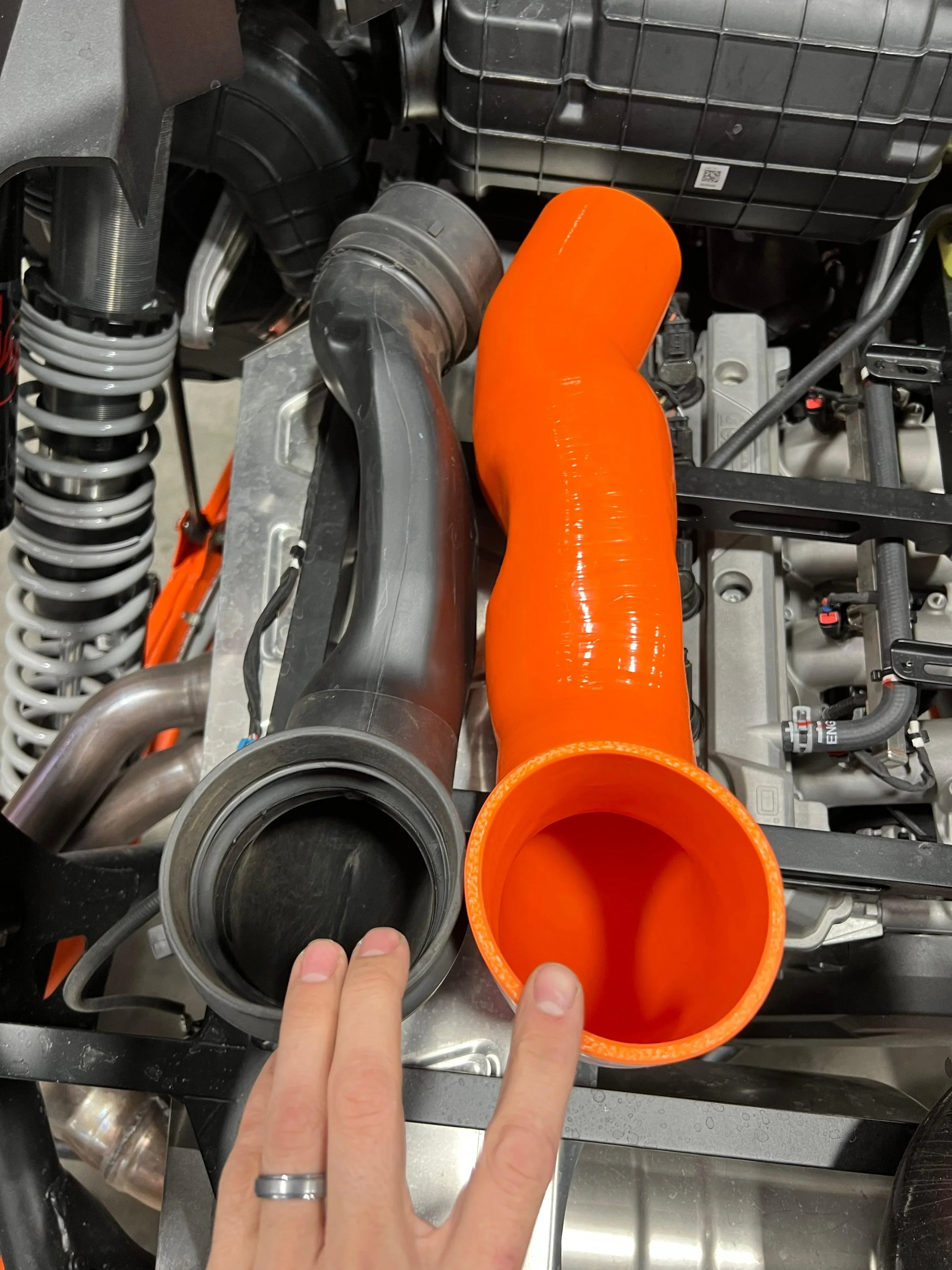 RPM Polaris RZR Pro R 6 PLY Silicone HD Intake Tube / Bed To Airbox - Image 7