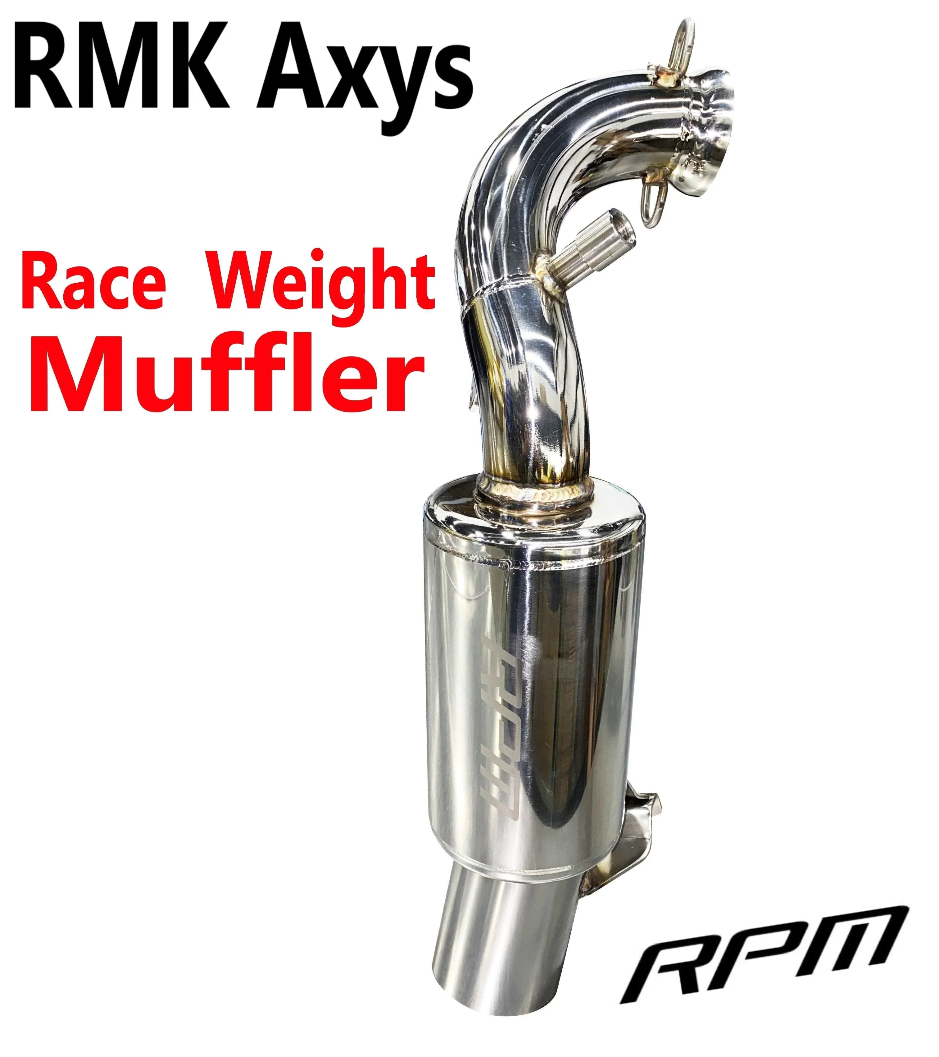 RPM Stainless Steel Race Weight Muffler Polaris RMK AXYS 850 / 9R 2019-2025 - Image 7
