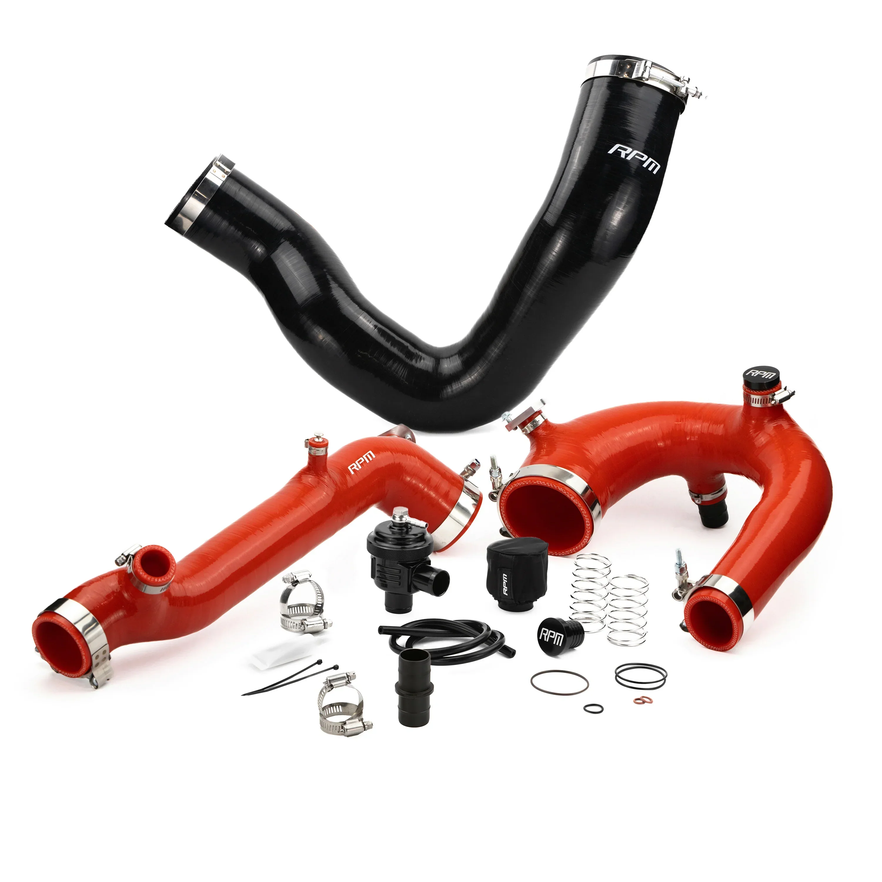 RPM Polaris RZR Turbo R & PRO XP/S Turbo Silicone Intake J-Tube, Charge Tube W/ BOV, & Intake Tube KIT - Image 11