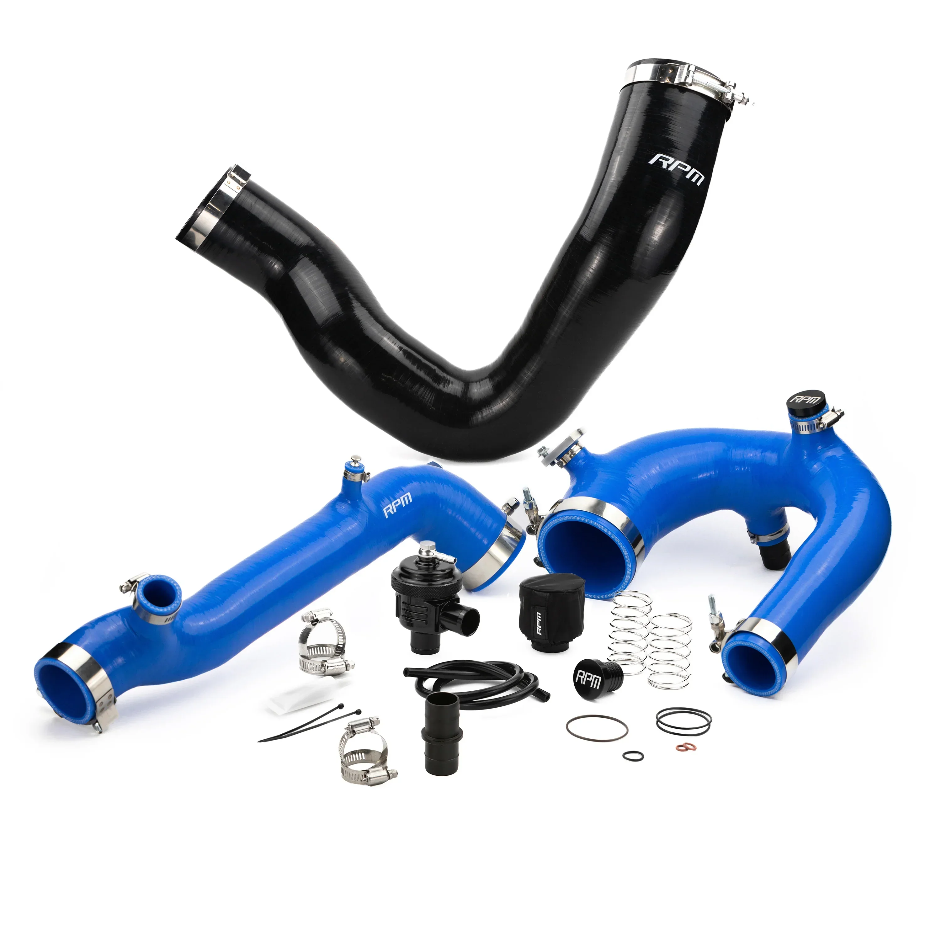 RPM Polaris RZR Turbo R & PRO XP/S Turbo Silicone Intake J-Tube, Charge Tube W/ BOV, & Intake Tube KIT - Image 12
