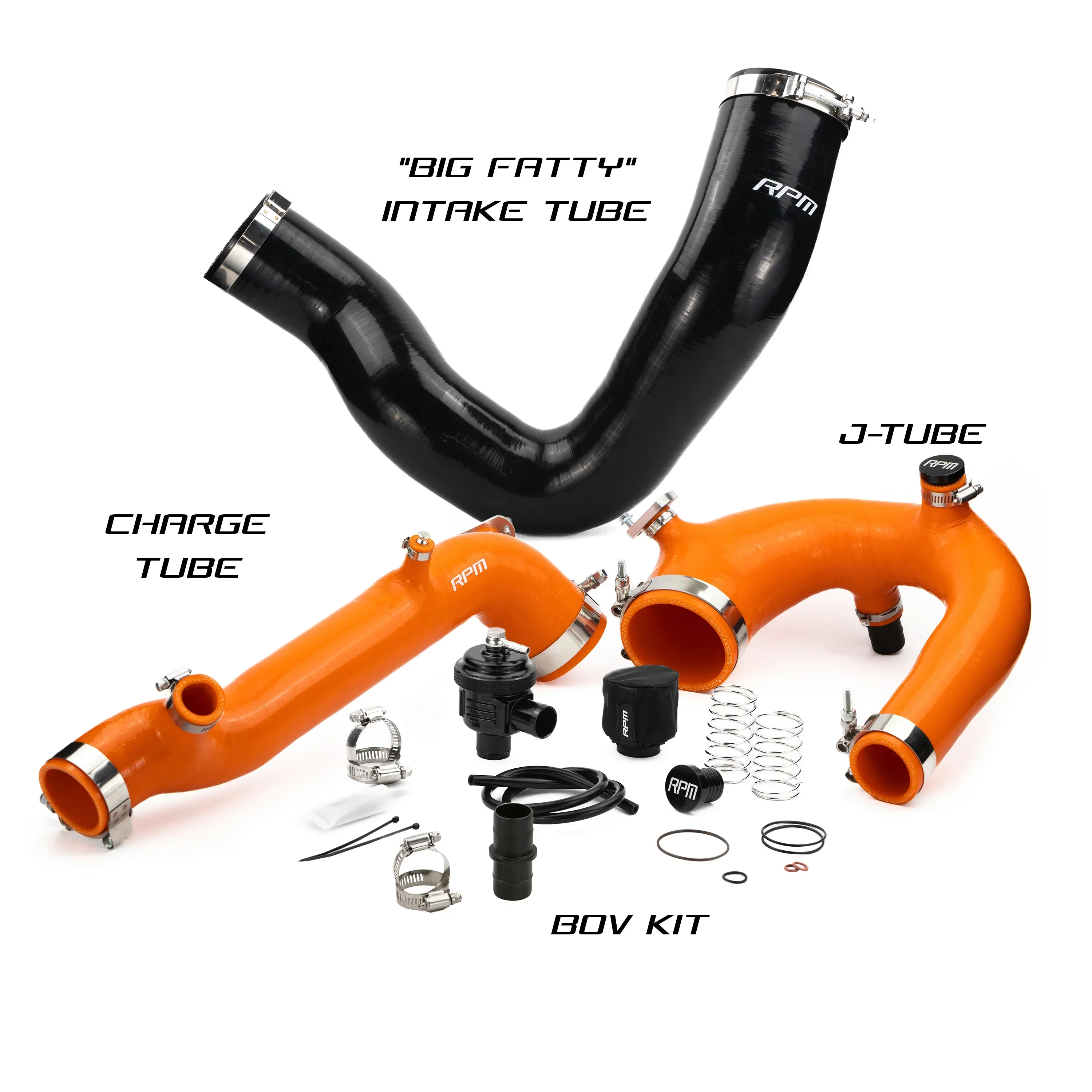 RPM Polaris RZR Turbo R & PRO XP/S Turbo Silicone Intake J-Tube, Charge Tube W/ BOV, & Intake Tube KIT - Image 7
