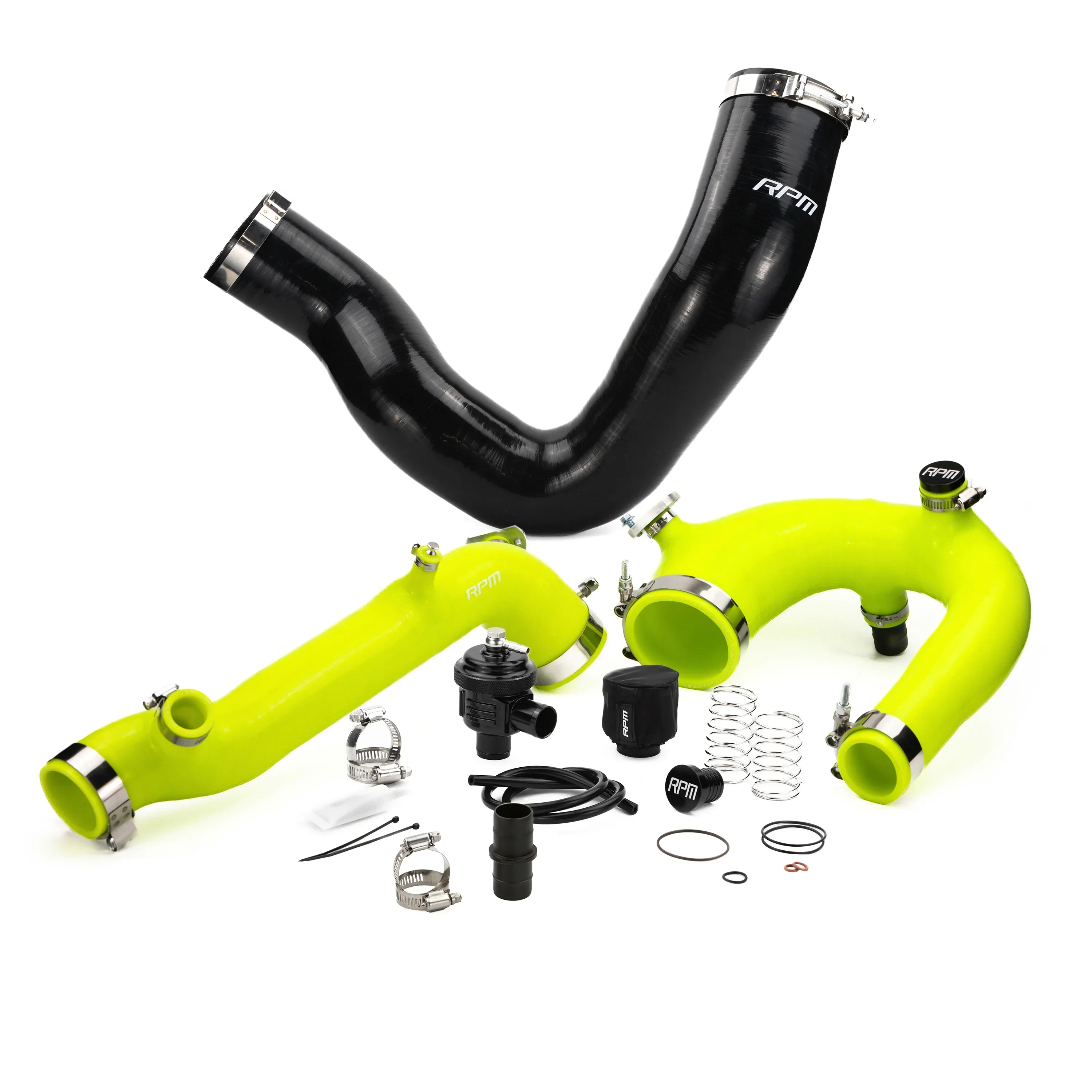 RPM Polaris RZR Turbo R & PRO XP/S Turbo Silicone Intake J-Tube, Charge Tube W/ BOV, & Intake Tube KIT - Image 9