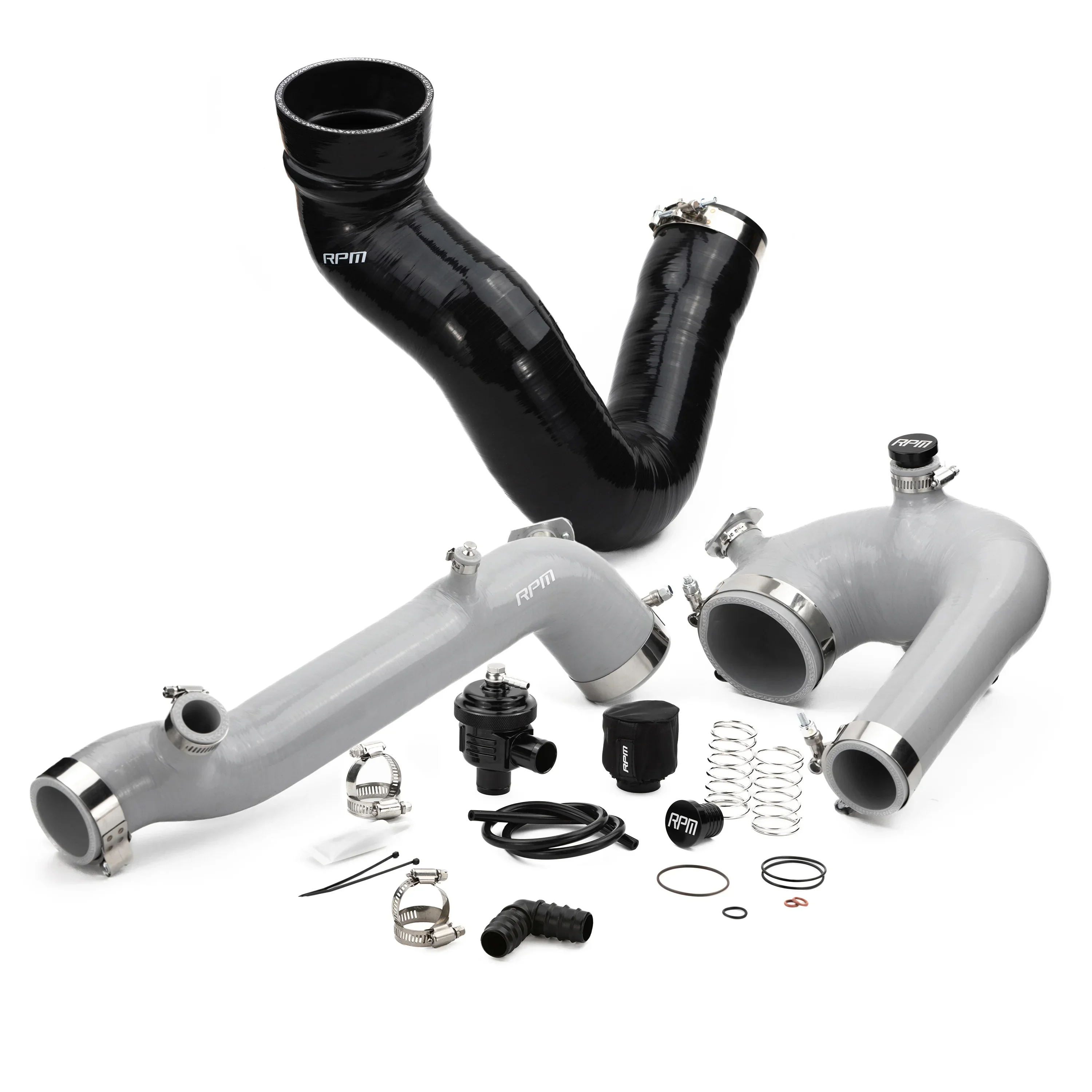 RPM Polaris RZR XP Turbo, Turbo S Silicone Intake J-Tube, Charge Tube W/ BOV, & Intake Tube KIT - Image 4