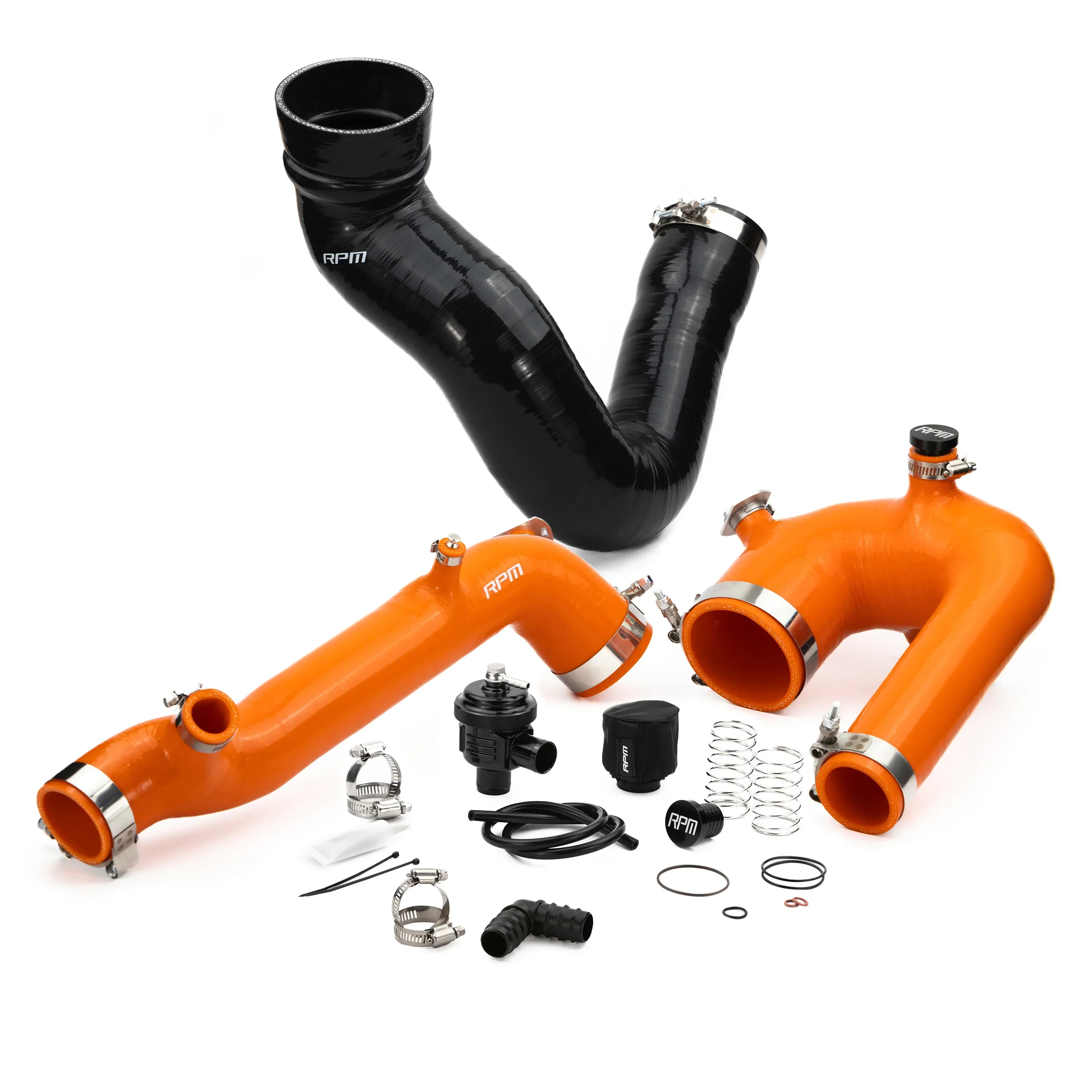 RPM Polaris RZR XP Turbo, Turbo S Silicone Intake J-Tube, Charge Tube W/ BOV, & Intake Tube KIT - Image 5