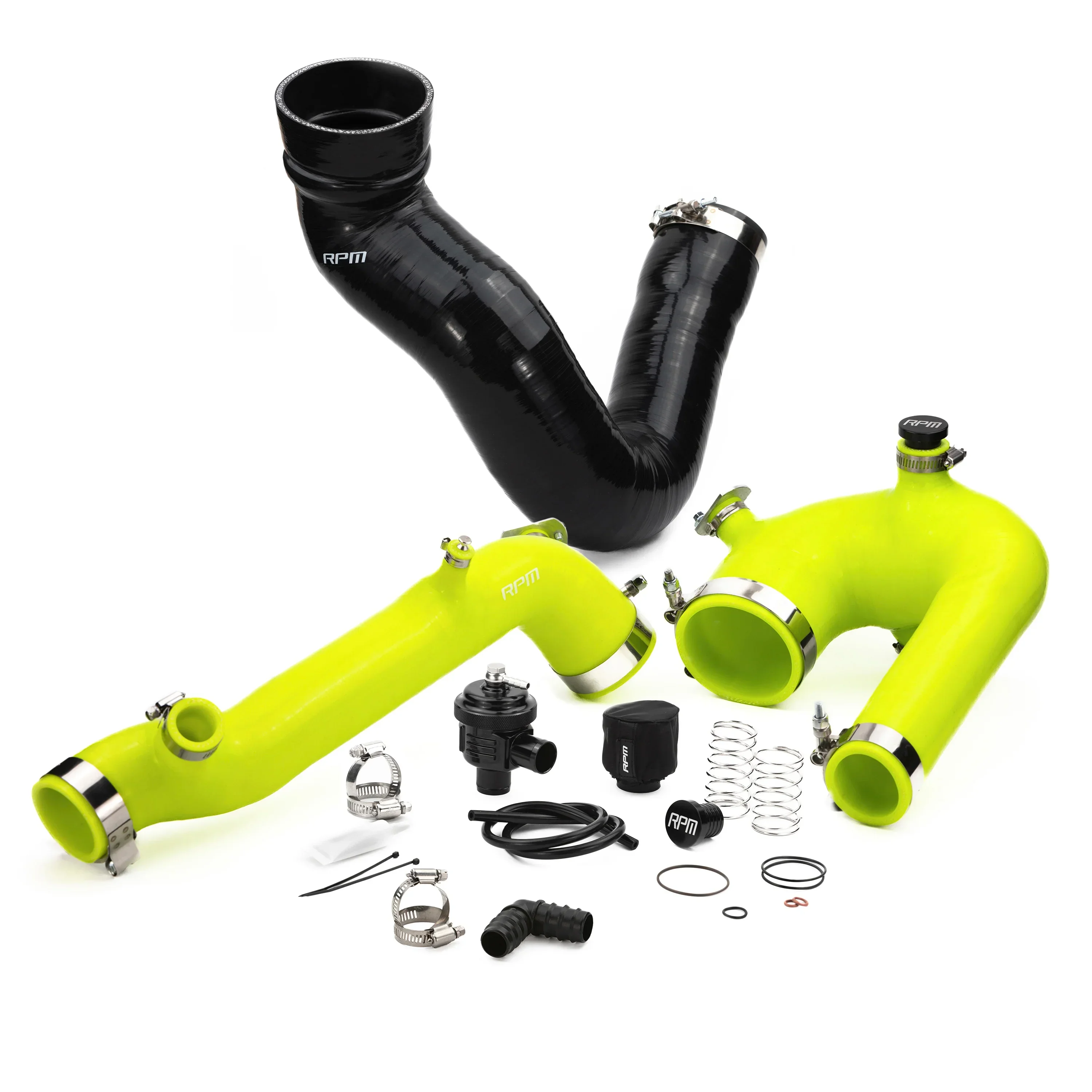 RPM Polaris RZR XP Turbo, Turbo S Silicone Intake J-Tube, Charge Tube W/ BOV, & Intake Tube KIT - Image 6