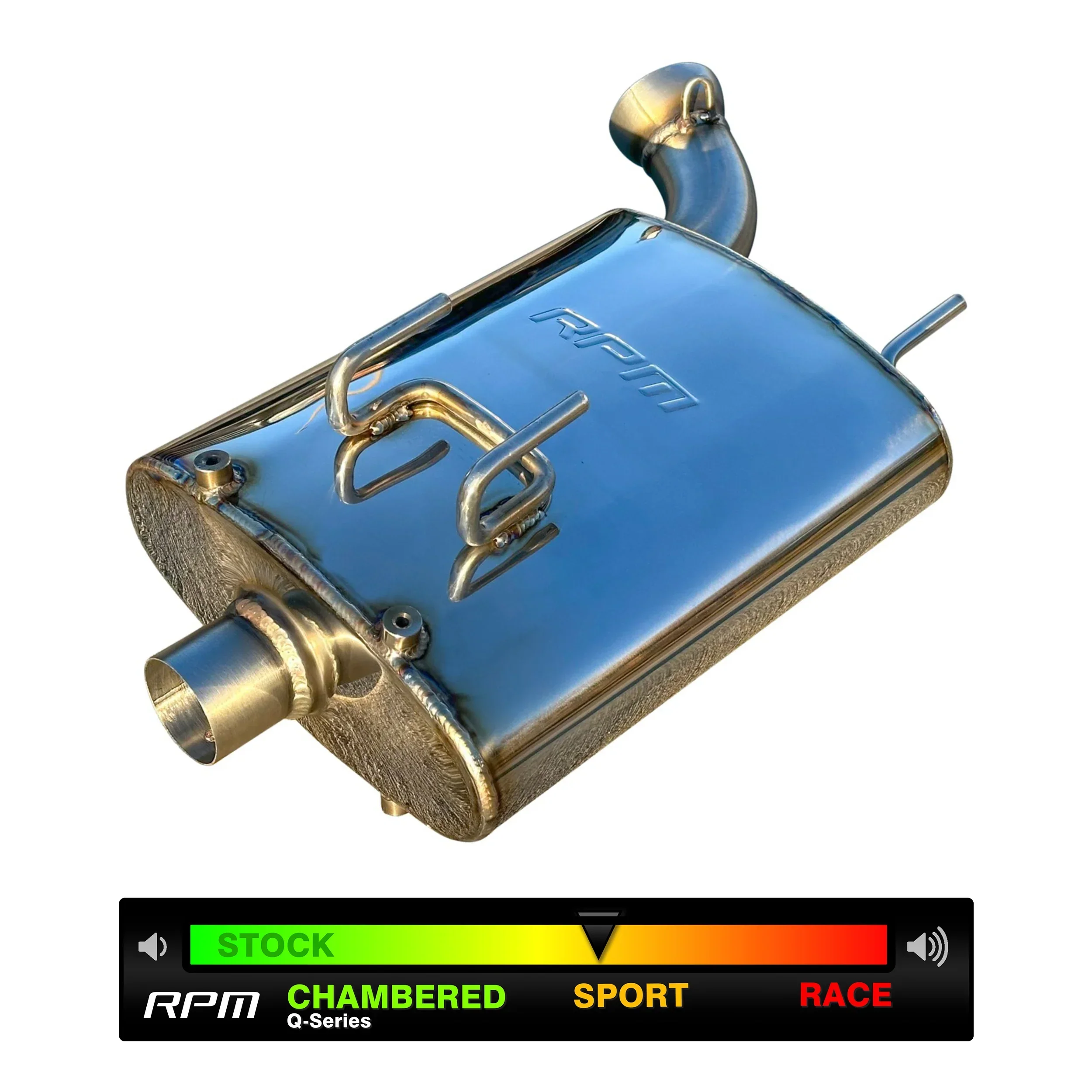 RPM Polaris Scrambler & Sportsman 1000S Sport Muffler Slip On Performance Exhaust - Image 11
