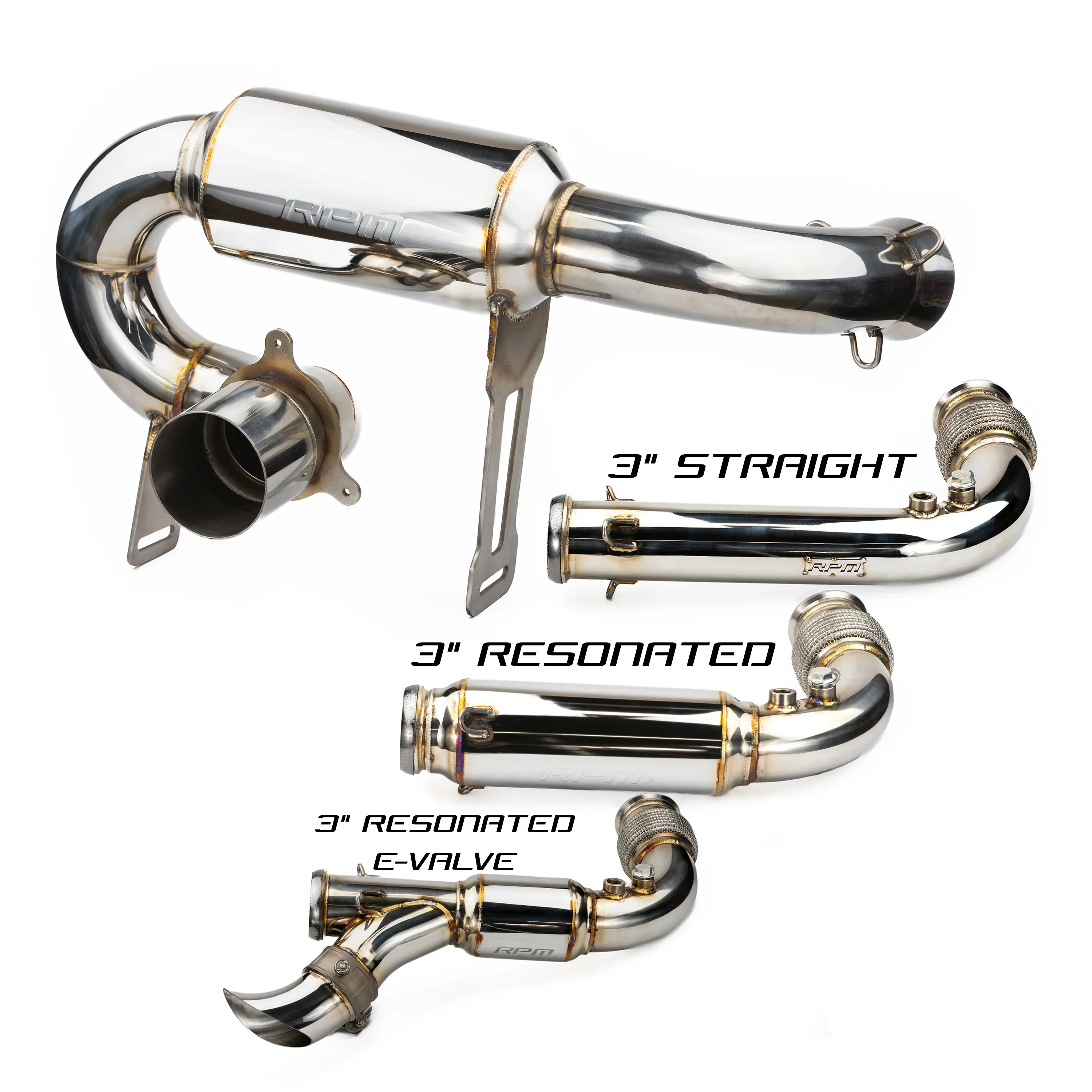 RPM X3 FULL 3" Exhaust Monster Core Muffler & Mid Pipe Can Am Maverick X3 Turbo, R, & RR 2017-2026 - Image 2