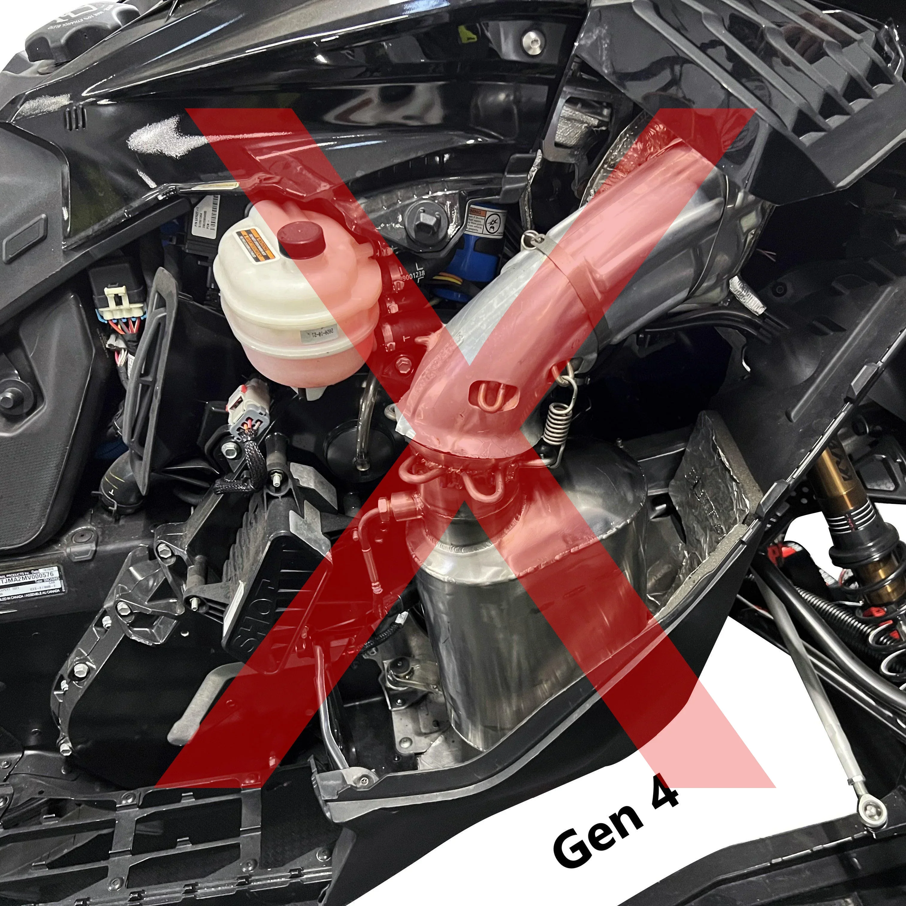 RPM Gen 5 2023-2026 Ski-Doo / Lynx 850 Turbo Q-Muf Chambered Titanium Muffler - Image 9