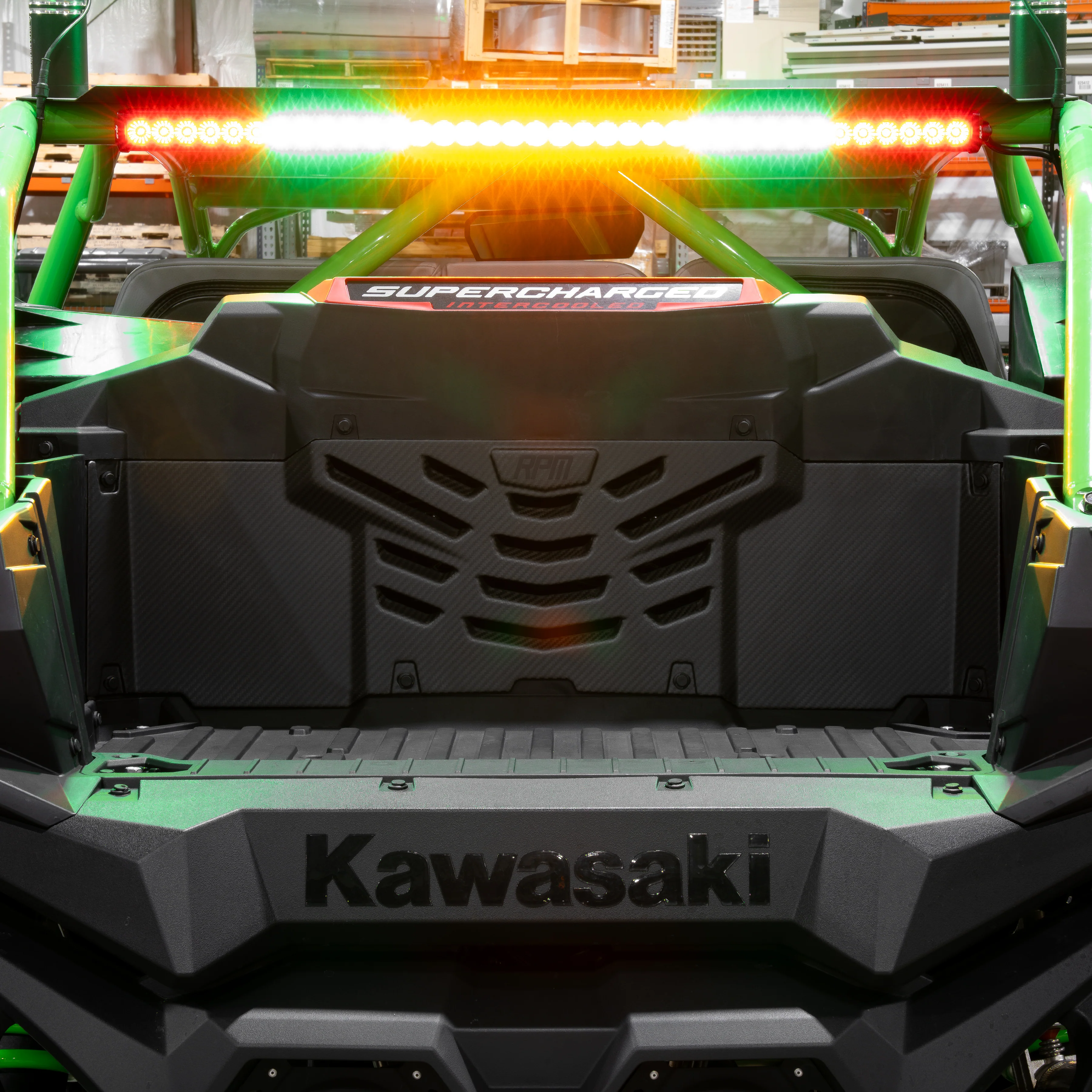 RPM Kawasaki H2 Carbon Fiber Louvered Cargo Cover - Image 6